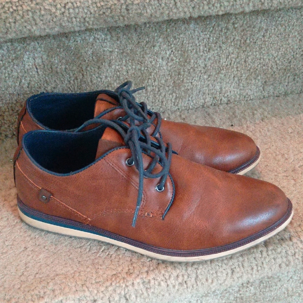 Harper Canyon Brown Kids Dress Shoes